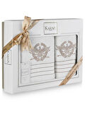 Cotton Nakışlı Kavell Havlu Takımı 50x90