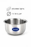 Sedef Premium Kuaför Tıraş Tası Paslanmaz Metal Büyük Boy Krom Kaplama