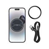Coofbe Güçlü Metal Magsafe Ayarlanabilir Havalandırma Girişli 15W Araç Şarjı Ve Araç Telefon Tutucu 