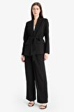 DeFacto Wide Leg Kumaş Palazzo Pantolon Normal Bel Geniş Paça E7241AX25SPBK81