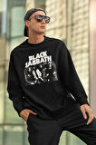 Black Sabbath Baskılı Unisex Oversize Rock Metal Sweatshirt