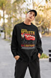 Lightning Mcqueen Baskılı Unisex Oversize Çizgi Film Sweatshirt