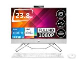 HP 236D384EA36 Intel Core i5-1235U 8 GB Ram 2 TB SSD Iris Xe Graphics 23.8" Full HD All in One PC + Zetta Flash Bellek
