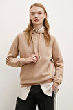 Kapşonlu Sweatshirt Kahve