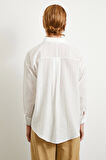 Dokulu Gömlek Beyaz