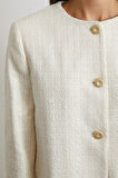 Koton Düğmeli Uzun Kollu Ceket Ekru