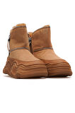 GUJA Kadın Nubuk Deri Kürklü Günlük Bot 25k 25k438 Z