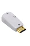 Hdmi To Vga Monitör Çevirici Dönüştürücü Adaptör