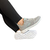 Jump 24937-24938 Gri Fuspetli Çok  Hafif Rahat Spor Ayakkabı