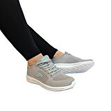 Jump 24937-24938 Gri Fuspetli Çok  Hafif Rahat Spor Ayakkabı