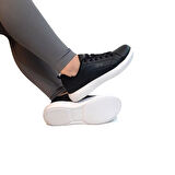 Jump 31178 Siyah-Beyaz Memory Sistem Hafif Rahat Spor Ayakkabı