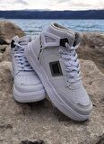 Dunlop 2238-2243 Beyaz, Fuspetli Ortapedik Boğazlı  Basket Spor Ayakkabı