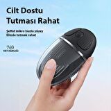Coofbe Şeffaf Işıklı Sessiz Şarjlı 1200DPl Çift Cihaz Uyumlu 2.4GHz Bluetooth Mouse Kablosuz Mouse 
