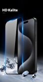 Coofbe 9H Parmak İzi Bırakmaz 0.3MM İnce Full Kaplama HD Cam iPhone 15 Pro Ekran Koruyucu oleofobik 