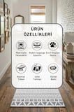 Sümer Yıkanabilir Kaymaz Taban Dijital Baskılı Yolluk Halı Açık Gri