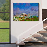 Ayasofya Camii Yağlıboya Görünüm Kanvas Duvar Tablosu-3690