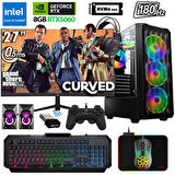 Xaser Xsr1125 i5 14400F 32GB DDR5 Ram 1TB M.2 NVMe SSD 8GB RTX5060 27" 180Hz Oyuncu Bilgisayarı