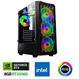 Xaser Xsr1125 i5 14400F 32GB DDR5 Ram 1TB M.2 NVMe SSD 8GB RTX5060 27" 180Hz Oyuncu Bilgisayarı