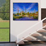 Sultan Ahmet Camii Yağlıboya Görünüm Kanvas Tablo-3694