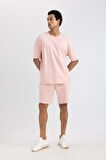 DeFactoFit Slim Fit Dar Kesim Cepli Baskılı Şort A1625AX24SMPN243