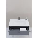 ESPERO 80 CM BEYAZ LAVABOLU BANYO DOLABI - BOY DOLAP HARİÇ