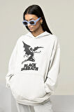 Black Sabbath Baskılı Unisex Oversize Müzik Grubu Hoodie