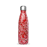 Qwetch QD3076 Çiçek Desenli Isı Yalıtımlı 500ml Termos - Kırmızı