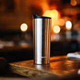 Qwetch QM6000 Isı Yalıtımlı 470ml Termos Mug - Metalik