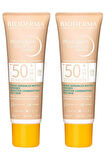 Bioderma Photoderm Cover Touch SPF50+ Very Light Karma Yağlı Ciltler Kapatıcı Etkili Renkli Güneş Kremi 40ml 2 Adet