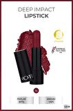 Note Deep Impact Lipstick Kremsi Dokulu Yarı Parlak Ruj 14 Warm Cherry - Kırmızı