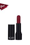 Note Deep Impact Lipstick Kremsi Dokulu Yarı Parlak Ruj 14 Warm Cherry - Kırmızı