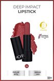 Note Deep Impact Lipstick Kremsi Dokulu Yarı Parlak Ruj 04 Terracotta - Kırmızı