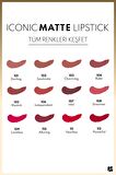 Note Iconic Matte Lipstick Kalıcı Mat Ruj 112 Powerful - Kırmızı