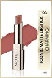 Note Iconic Matte Lipstick Kalıcı Mat Ruj 103 Charming - Nude