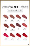 Note Iconic Sheer Lipstick Nemlendirici Parlak Ruj 205 Mystick - Nude