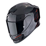 Scorpion EXO R1 Evo Carbon Cynergy Spor Motosiklet Kask Siyah  Kırmızı