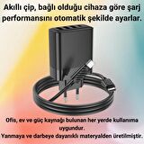 Coofbe Super Şarj 45W 3xUSB 1XPD Şarj Başlığı Ve Type-C Şarj Kablo Seti İphone Şarj Akım Korumalı