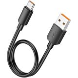 Coofbe Super Şarj 0.25cm 27W Type-C Şarj Kablosu Kısa Powerbank Kablosu Power Delivery Şarj