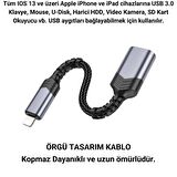 Coofbe Lightning iPhone Usb Dönüştürücü İphone Mouse Klavye Flash Disk Dönüştücü İphone Dönüştürücü
