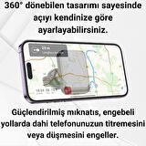 Coofbe 360° Döner Başlıklı Güçlü Mantetik Havalandırma Araç İçi Telefon Tutucu Araç Tutucu