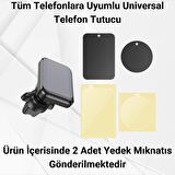 Coofbe 360° Döner Başlıklı Güçlü Mantetik Havalandırma Araç İçi Telefon Tutucu Araç Tutucu