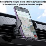 Coofbe AirOutlet Mekanızmalı Havalandırma Araç İçi Telefon Tutucu Araç Tutucu Telefon Tutucu
