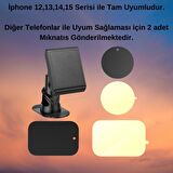 Coofbe 360° Döner Başlıklı Magsafe Uyumlu Torpido Üstü Araç Tutucu İphone 12 13 14 15 Pro Max Uyumlu