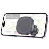 Coofbe 360° Döner Başlıklı Magsafe Uyumlu Air Went Araç Tutucu İphone 12 13 14 15 Pro Max Uyumlu