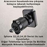 Coofbe 360° Döner Başlıklı Magsafe Uyumlu Havalandırma Araç Tutucu İphone 12 13 14 15 Pro Max Uyumlu