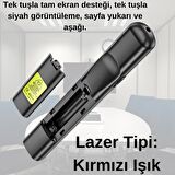 Coofbe 100Mt Mesafeli USB Girişli Pilli RF2.4GHz Projeksiyon Sunum Kumandası Kırmızı Lazer İşaretçili