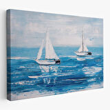 Yaz Yelkenli Dekoratif Kanvas Duvar Tablosu-3711