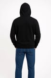 Erkek Üç İplik Kapüşonlu Kanguru Cepli SweatShirt Hoodie - Siyah