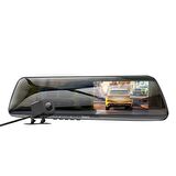 Coofbe HD 1080P Ön Arka Sürüş Kaydedici Dikiz Aynası Araç Kamerası Araç Oto Kamera Sürüş Kamerası Ayna