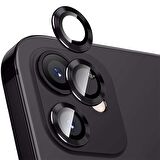 Apple iPhone 12 3D Metal Çerçeveli Kamera Lens Koruyucu